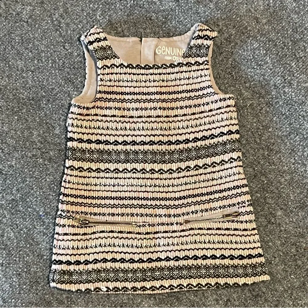 Genuine kids from Oshkosh infant girls size 12 month tweed sleeveless dress‎